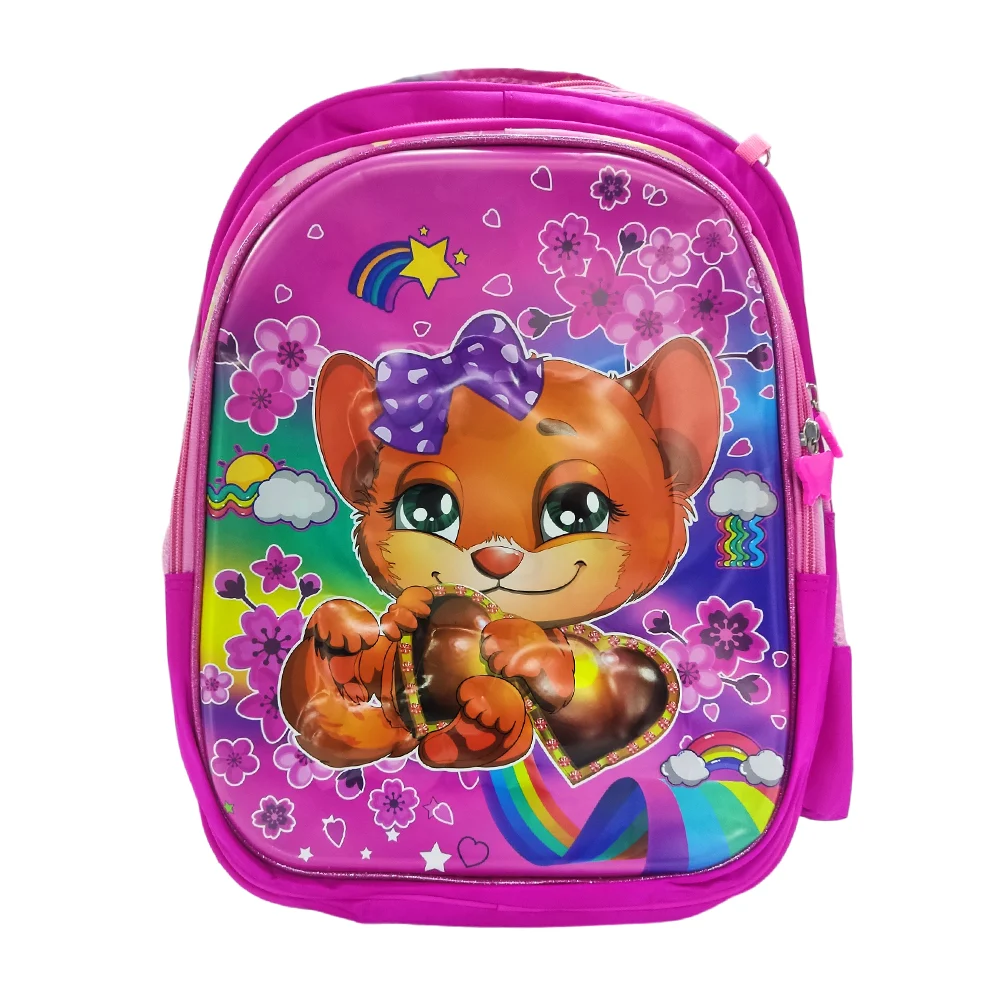 Mochila escolar, diseño sorpresa con temática infantil, relieve en 3D, lonchera térmica y lapicera, variedad de diseños / lml-9d-a / 0015