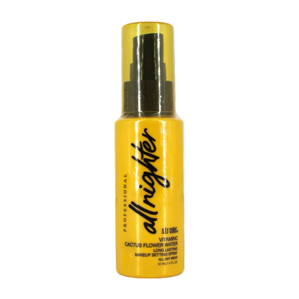 1pza Spray fijador de maquillaje con agua de flor de cactus, 50ml / all nighter