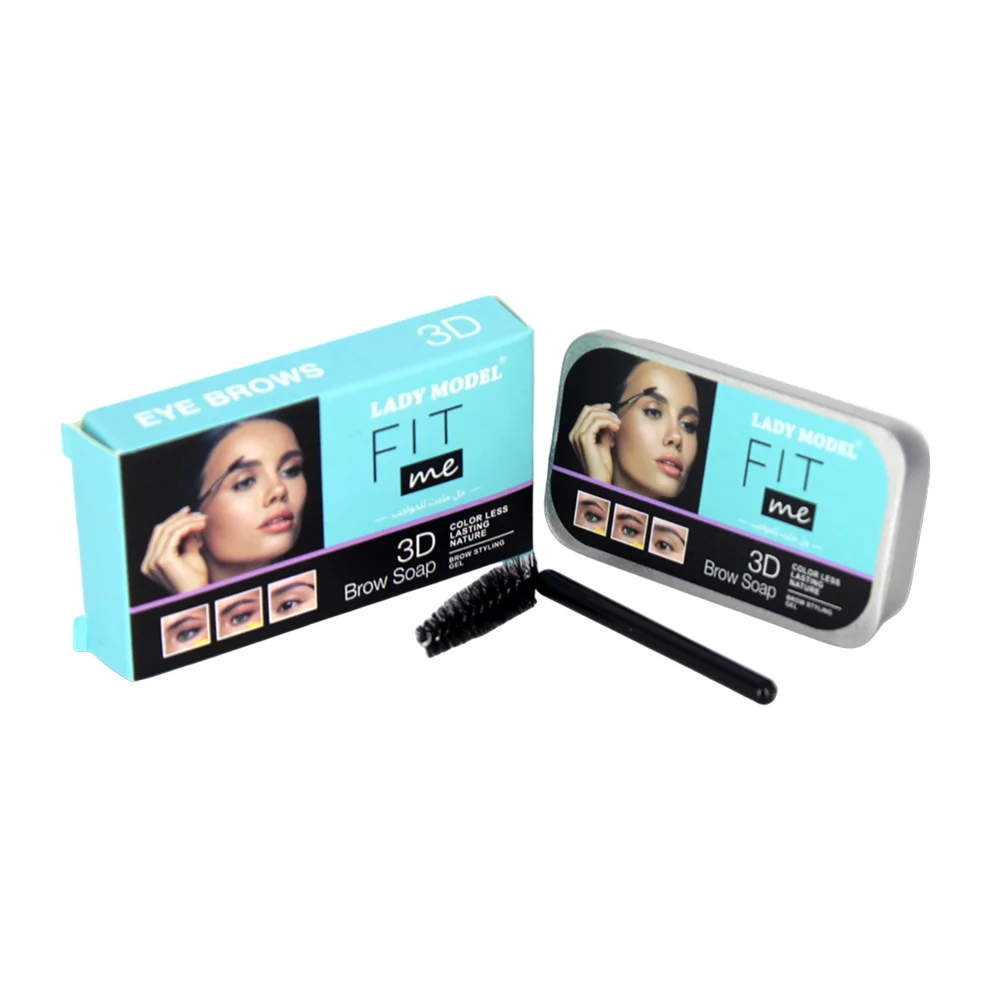 Jabón tipo pomada fit me, con cepillo aplicador para ceja / lady model / ln56-e04