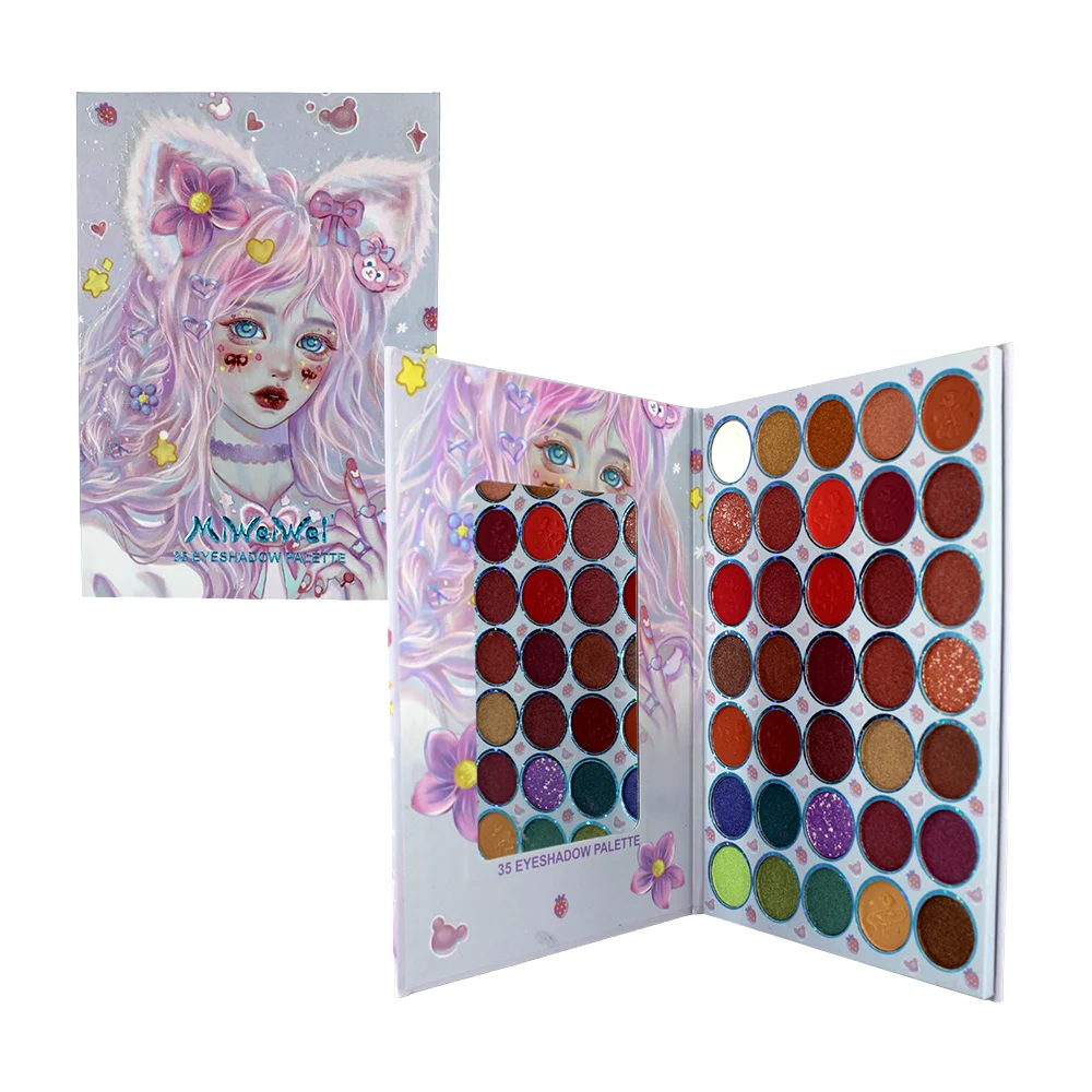 Paleta de sombras para ojos con 35 tonos / miweiwei / mww-6006
