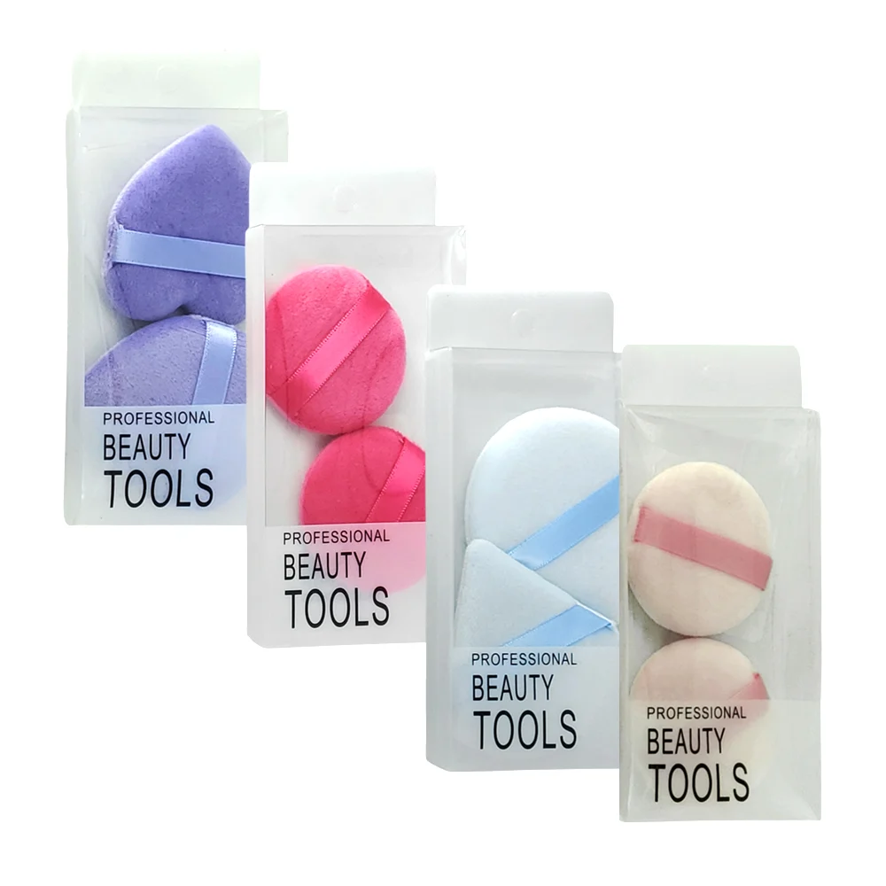 Paquete con 2 esponjas suaves para maquillaje en variedad de formas y colores / professional beauty tools / ln64-s08