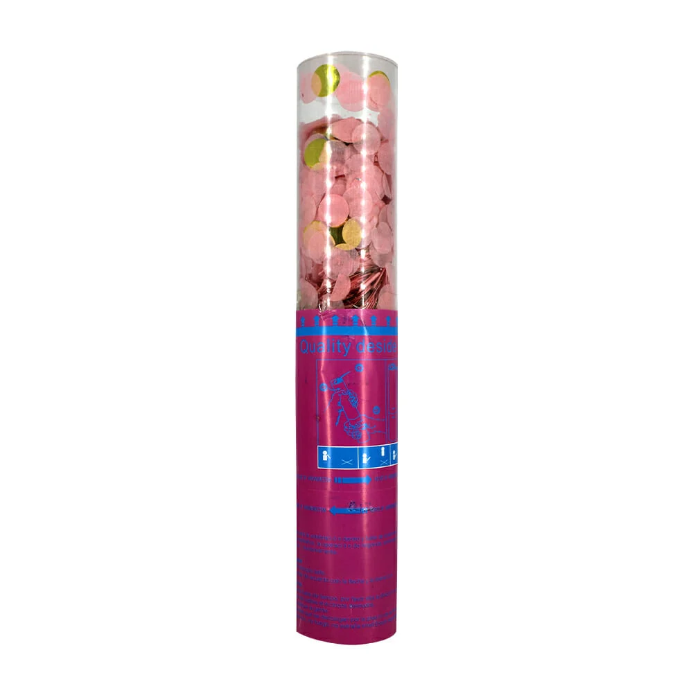 1pza Cañón bazuca party popper de 27cm lanza confeti circular / lp-172