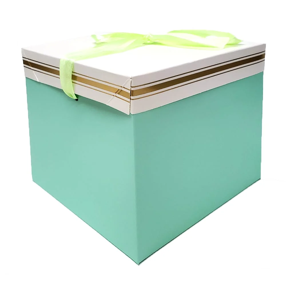 Caja armable, de regalo, mediana, con listón moño 15x15x15cm, variedad de modelos / lph-323a / lph-324a / lph-327a / lpd-318a / X181