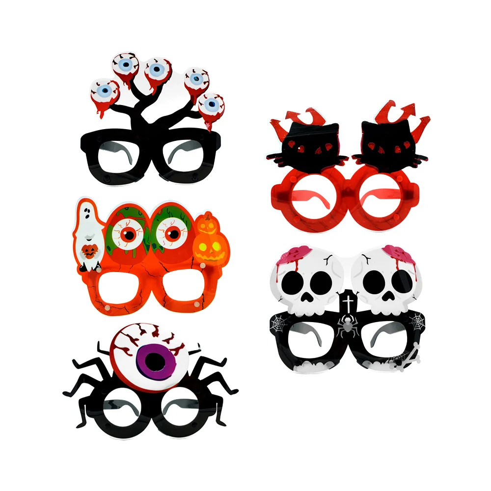 1pza Lentes de plástico con diseño para fiesta de halloween, variedad de modelos / lt-w-118