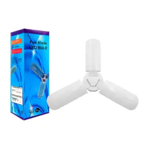 Lámpara led de luz blanca estilo ventilador con 3 aspas, 6500k, 45w /…