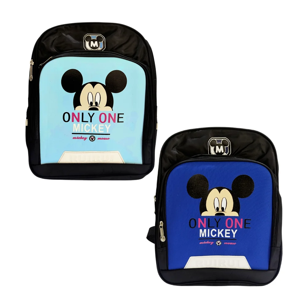 Mochila mediana con 3 compartimientos y estampado de personajes, colores varios
