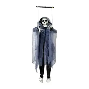 Adorno decorativo en forma de calavera momia con túnica larga + colga…