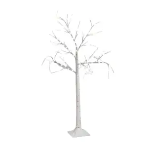 Árbol de navidad led decorativo con 160 luces intermitentes, 120cm / …