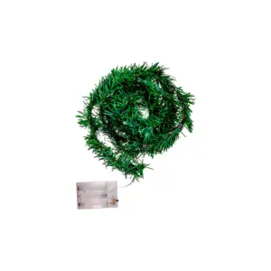 Tira led tipo escarcha delgada color verde de 2 metros con luz cálida…
