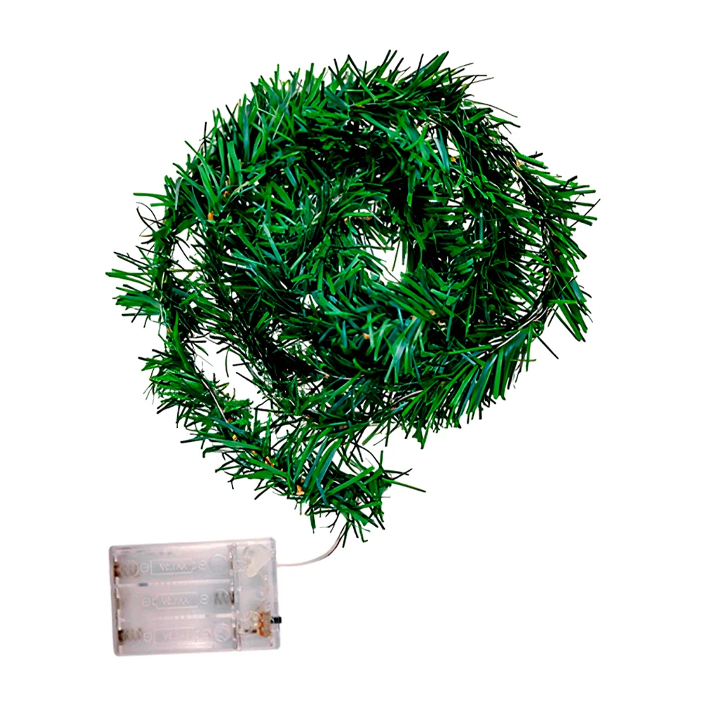 Tira led tipo escarcha delgada color verde de 5 metros con luz cálida / lu3206