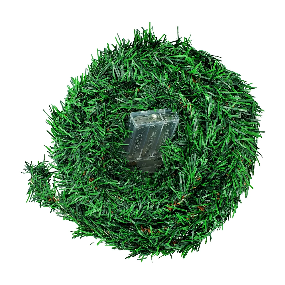 Tira led tipo escarcha delgada color verde de 10 metros con luz cálida / lu3207