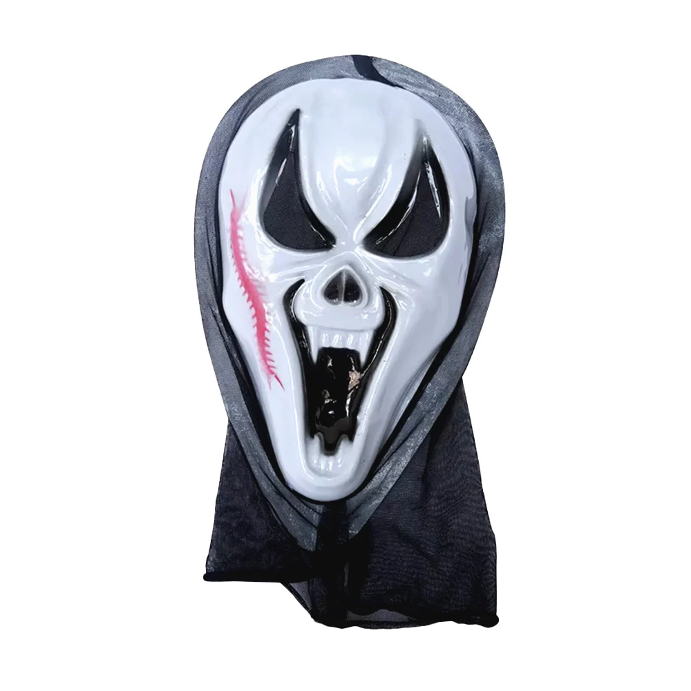 1pza Máscara de plástico con diseño de bruja, calavera o ghostface con malla negra, variedad de diseños / lu3548b / lu3547b