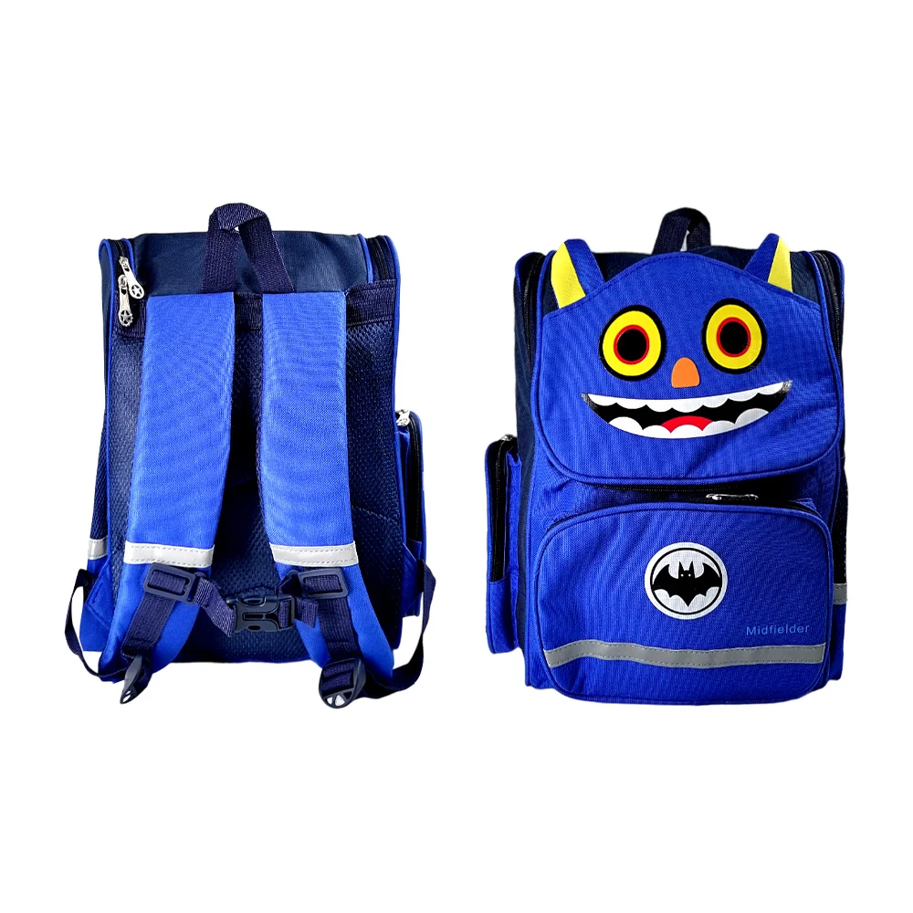 Mochila mediana con diseño de unicornio o murciélago, variedad de colores / lu3573