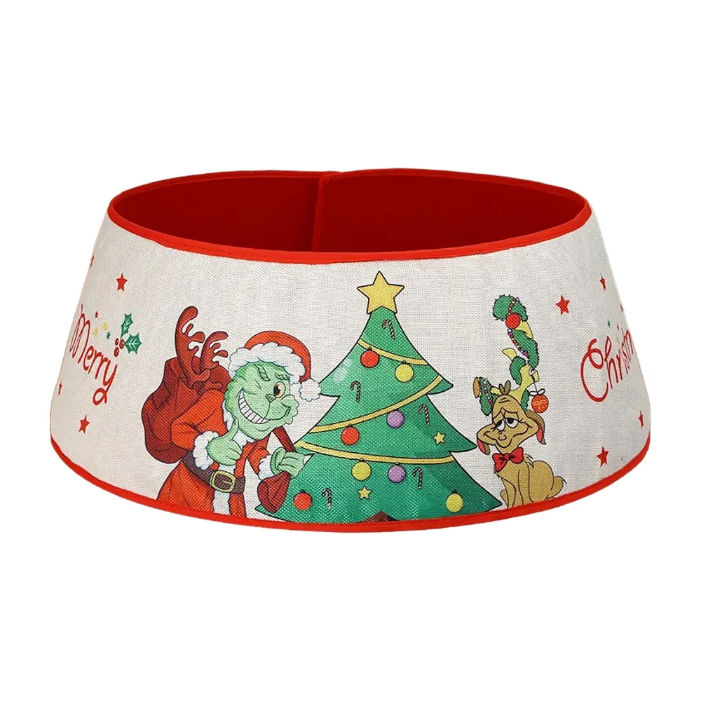 Collar para pie de árbol navideño con estampado animado 140cm de largo, variedad de diseños / lu3608