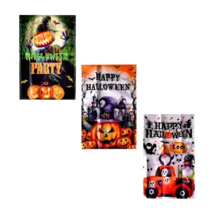 1pza Banner banderín de tela con estampado de halloween 45x29, varied…