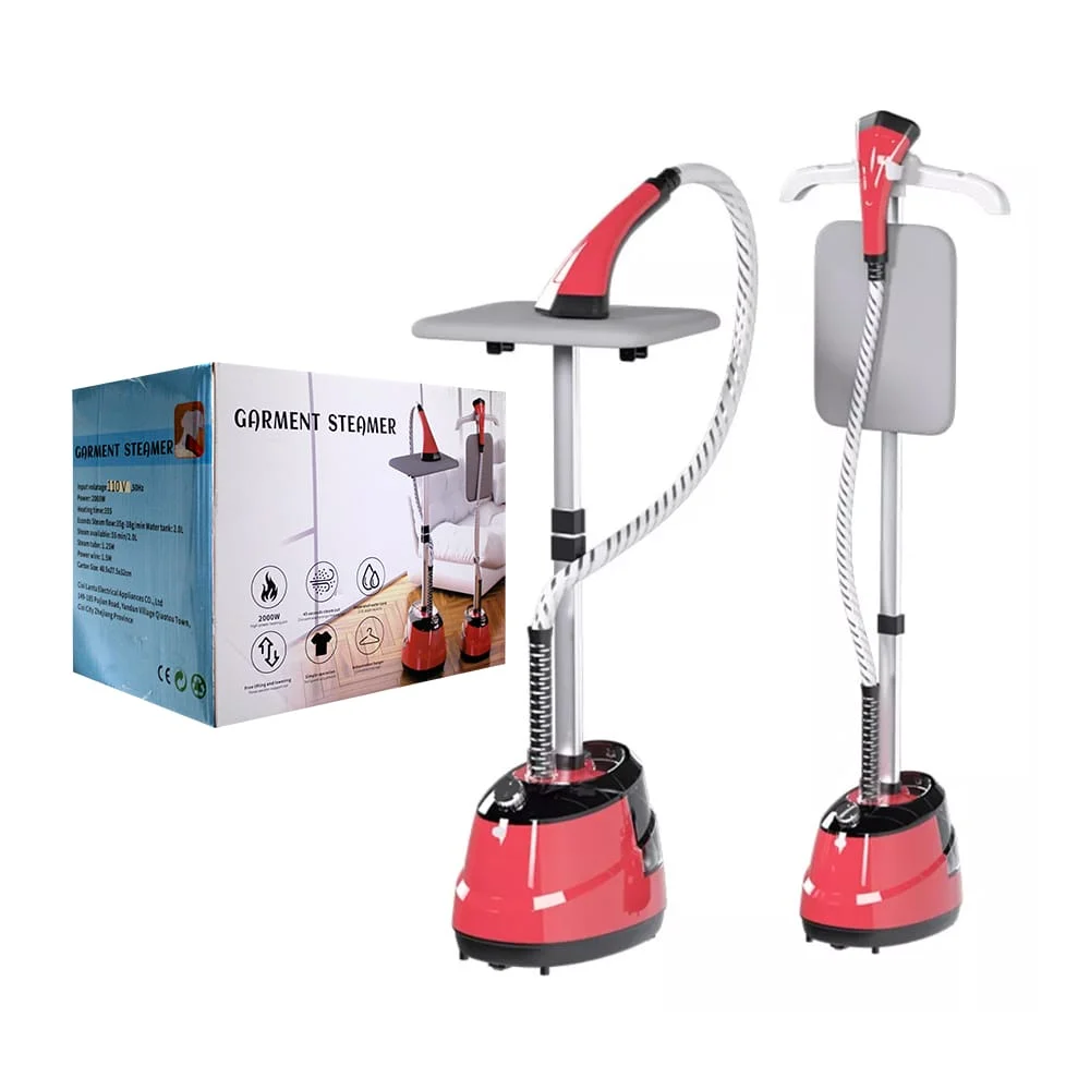 Plancha vertical de vapor con 10 velocidades, tanque de agua con capacidad de 2l de agua, 2000w para la ropa / garment steamer / lu5068