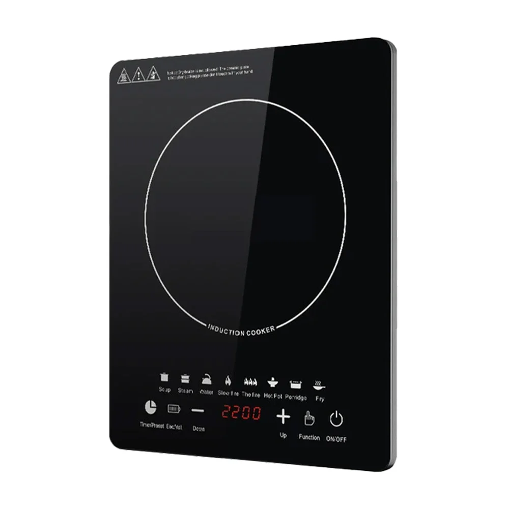 Parrilla eléctrica de inducción magnetica en color negro 1 zona 35x28cm / fast control / 152556