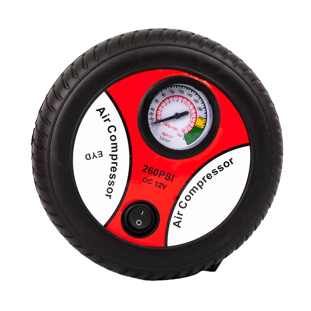 Compresor de aire portátil multifuncional en forma de llanta 260psi, dc12v / air compressor / d-20935