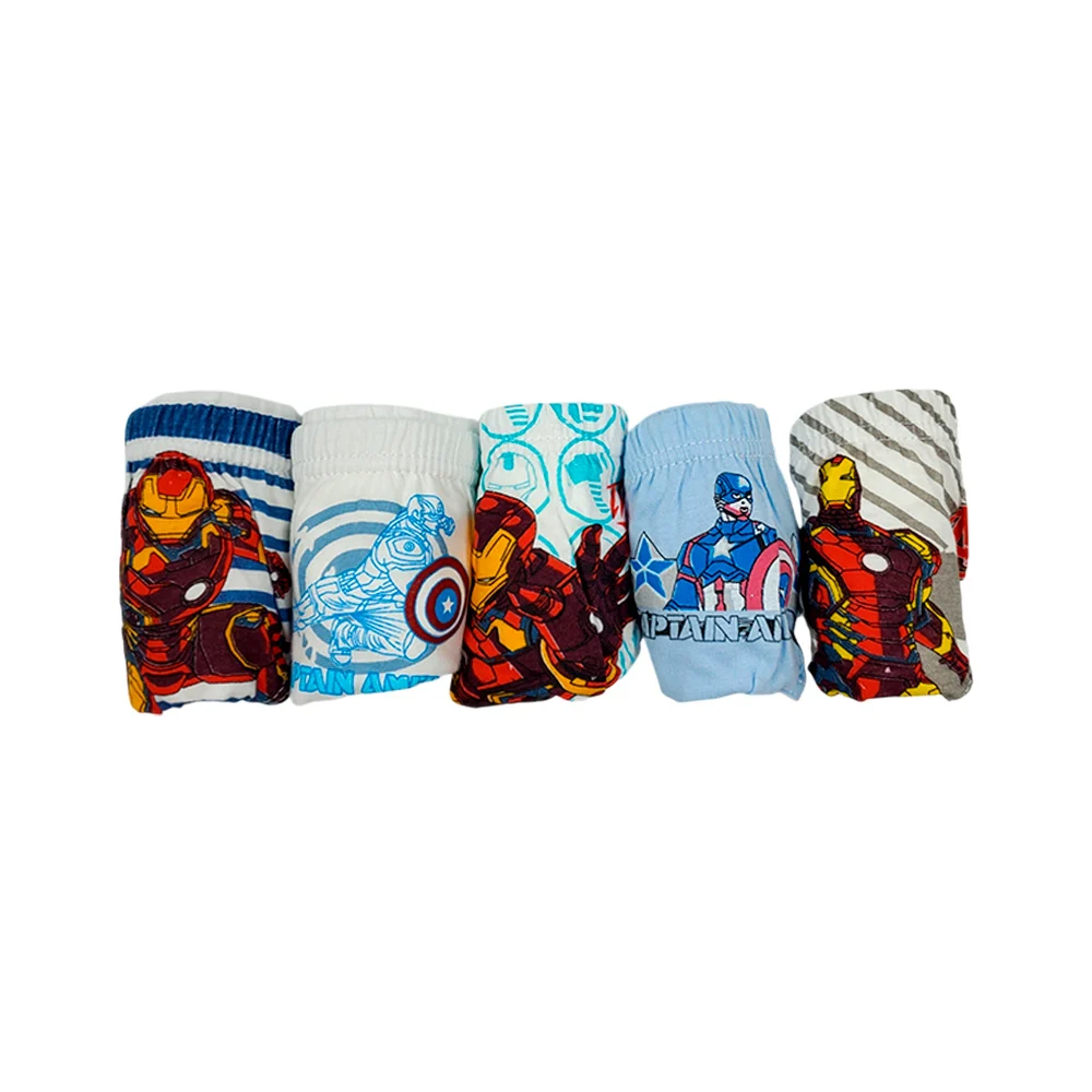 Paquete de ropa interior con 5 calzones infantiles en estampado para niño, variedad de diseños / lu5614
