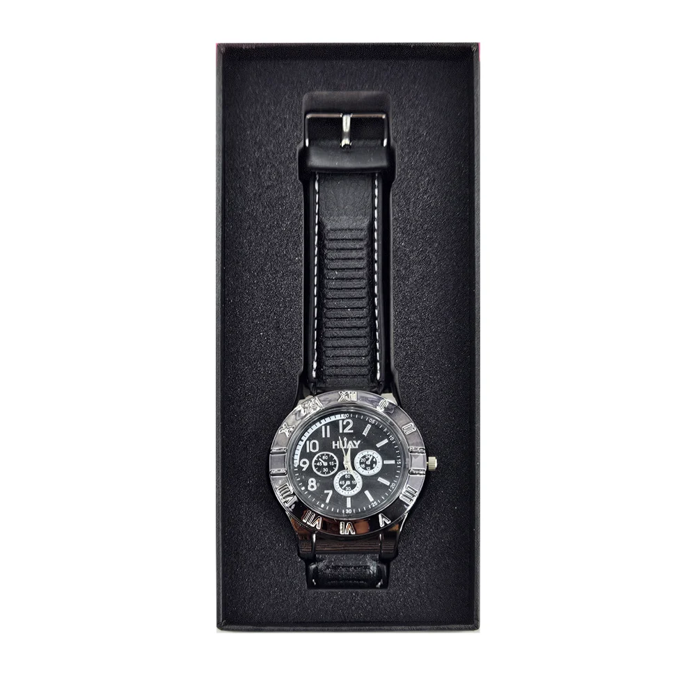 Reloj de mano redondo con encendedor de resistencia para hombre / watch exquisite / lu5618 / lu9254