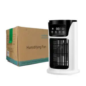Mini ventilador enfriador de aire con humidificador y luces rgb / him…