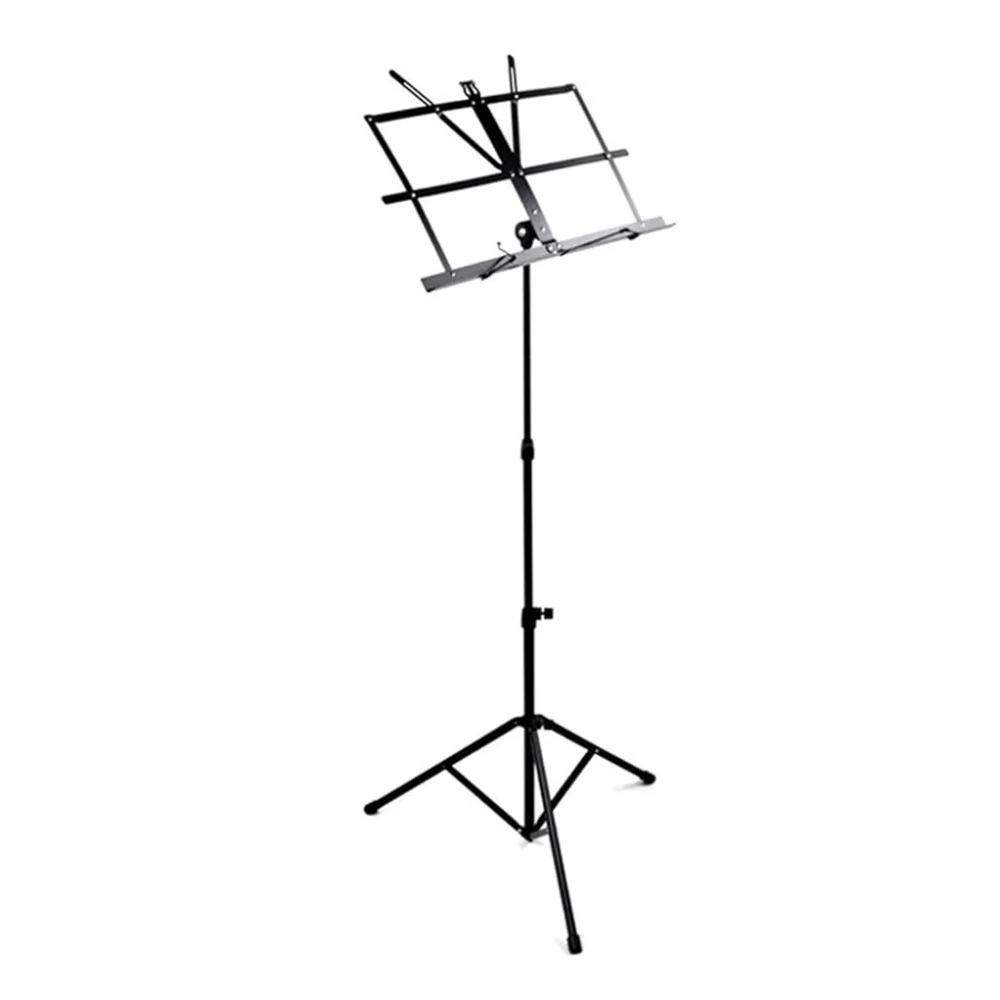 Atril de partituras soporte plegable metálico con funda colgante / lu5769