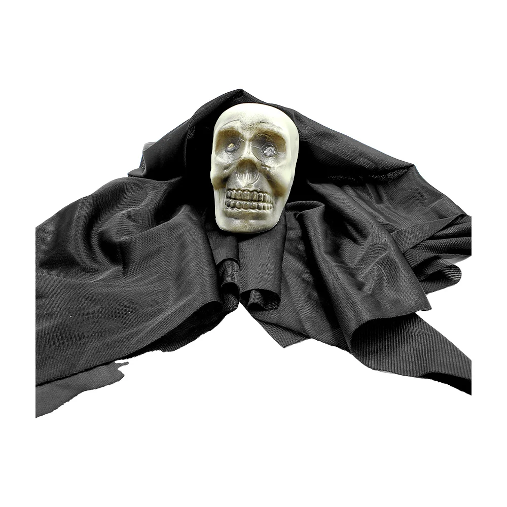 Lámpara led decorativa en forma de calavera craneo con velo negro / lu5821