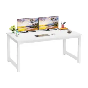 Escritorio rectangular grande liso, 80x60x73cm / lu6041b
