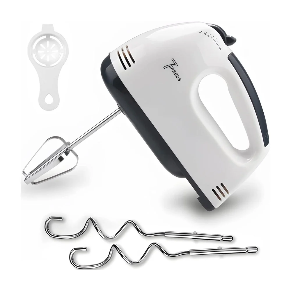 Batidora eléctrica de 7 velocidades con 4 varillas de acero inoxidable para batir alimentos / he-133 / gh6417