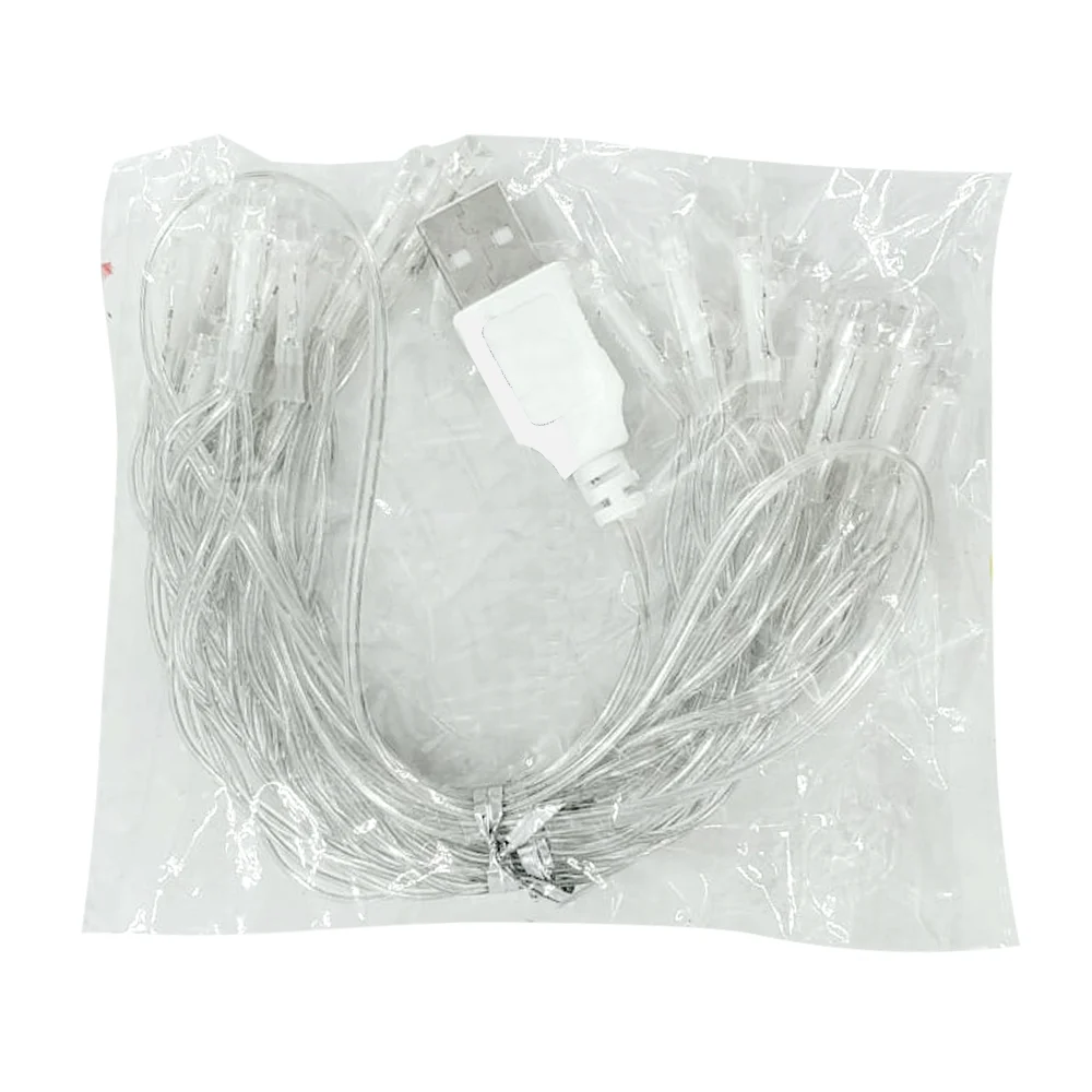 Serie de luces con 20 mini focos de luz cálida usb / lu6329