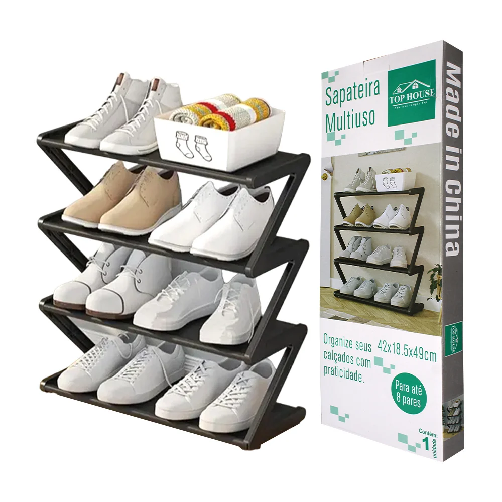 Organizador zapatero multifuncional de 4 niveles / sapateira multioso lu6412