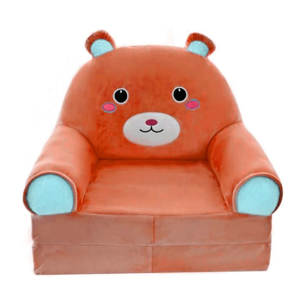 Sillón / sofá de peluche infantil con diseño de animal y cojín móvil de 80-35x45x35cm, variedad de colores / lu6448