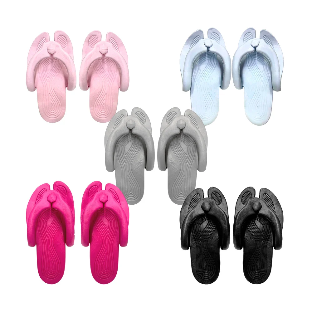 Sandalias plegables de plástico con forma ergonómica para el pie, ideales para viajes, variedad de colores / lu7515