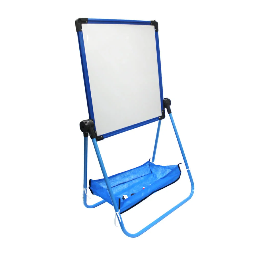 Pintarron con tripié en color blanco y pizarrón verde con accesorios para escribir y borrar 47x52cm / lu8358 / X099 / lc1032 / zzz-666