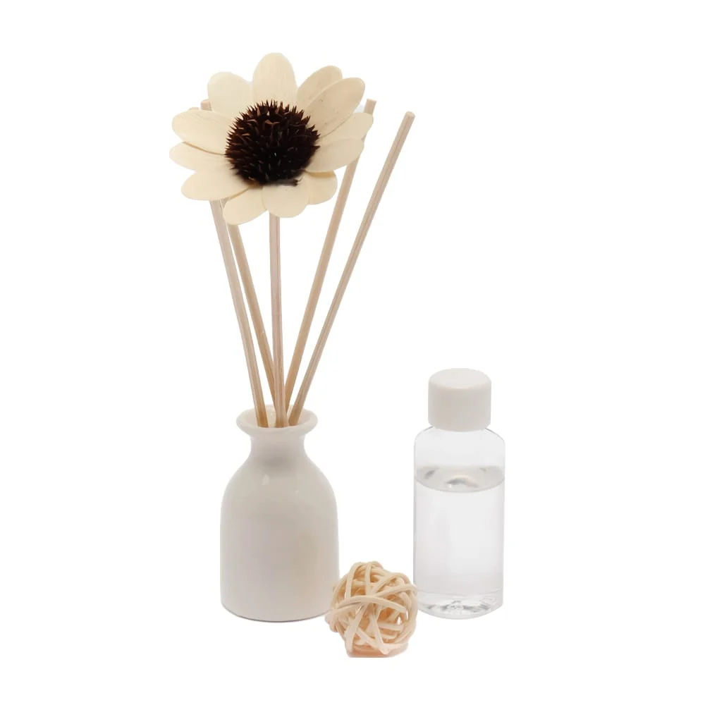Aromatizante - difusor de fragancias decorativo en forma de florero con 6 varillas, flor, bola y fragancia de 30ml, variedad de aromas / zxq03720 / lu8492 / x152 / lu sachet