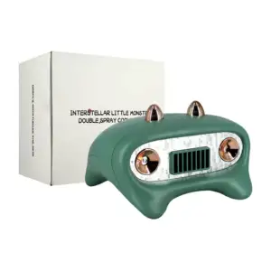 Ventilador recargable con 3 velocidades y función doble rociador humi…