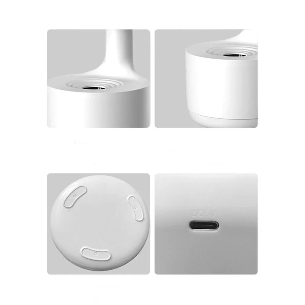 Humidificador de goteo anti-gravedad con reloj digital y capacidad de 600ml, 120x120x231mm / jsq-lz599