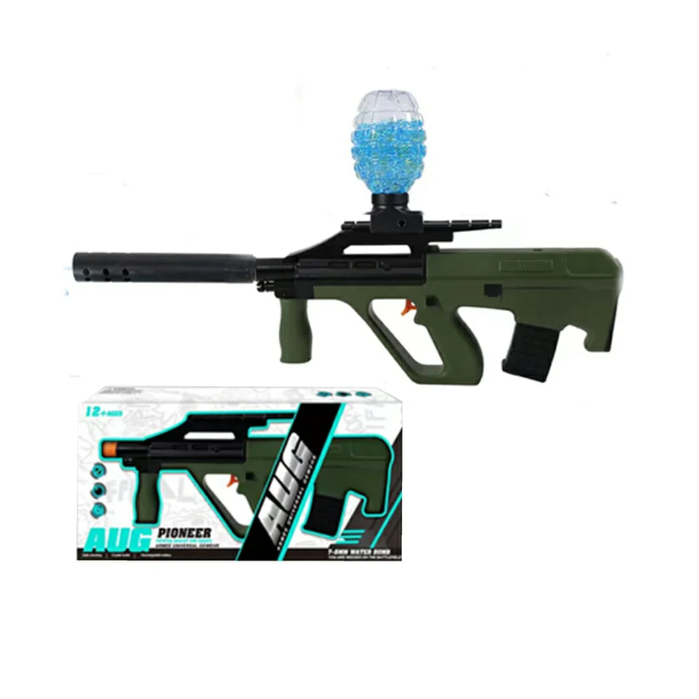 Pistola de hidrogel eléctrica automática aug en color verde / m03d