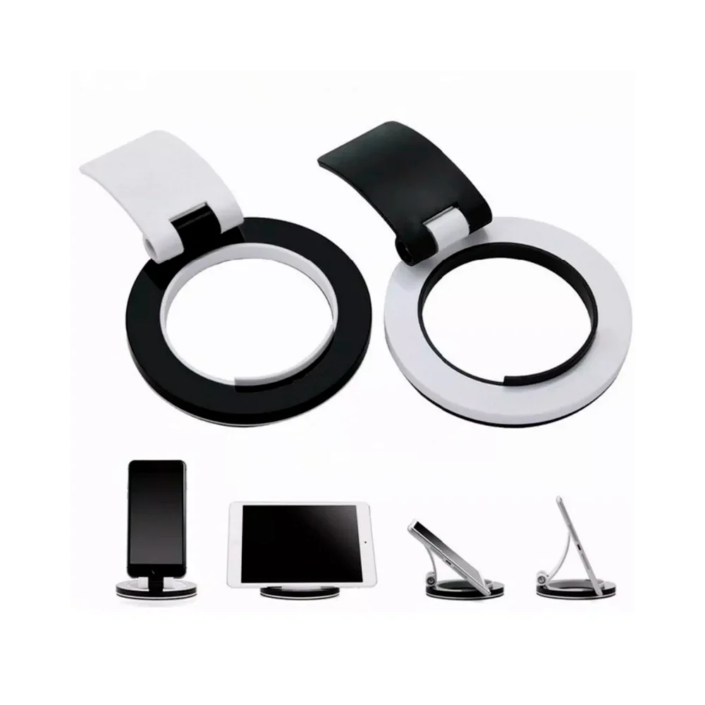 Soporte universal con base en forma de circulo aro para celular o tablet / m1089-1g-1