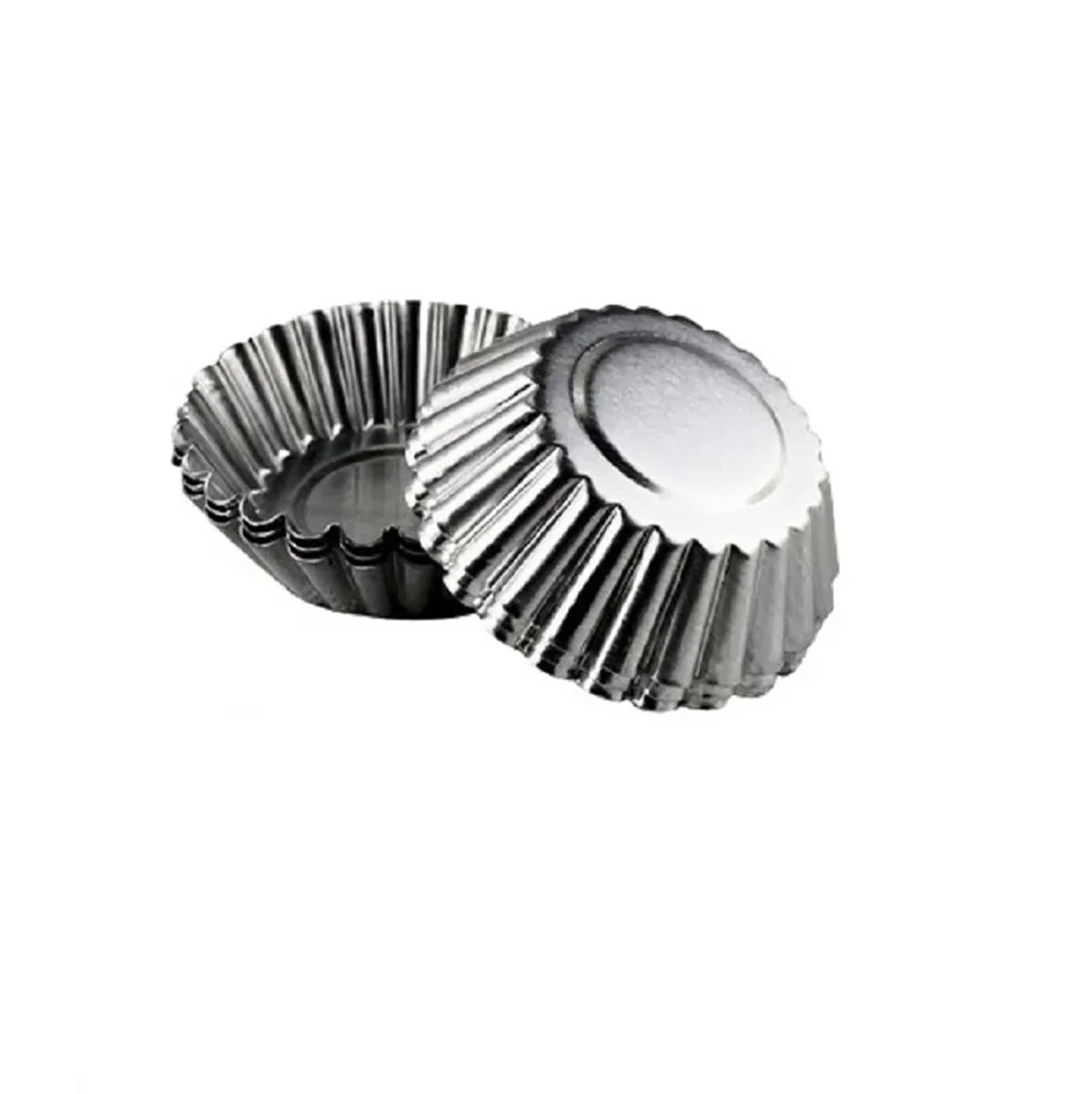 Paquete 4 pzas capacillos metálicos para cupcakes / cake mold / m198-18f-11