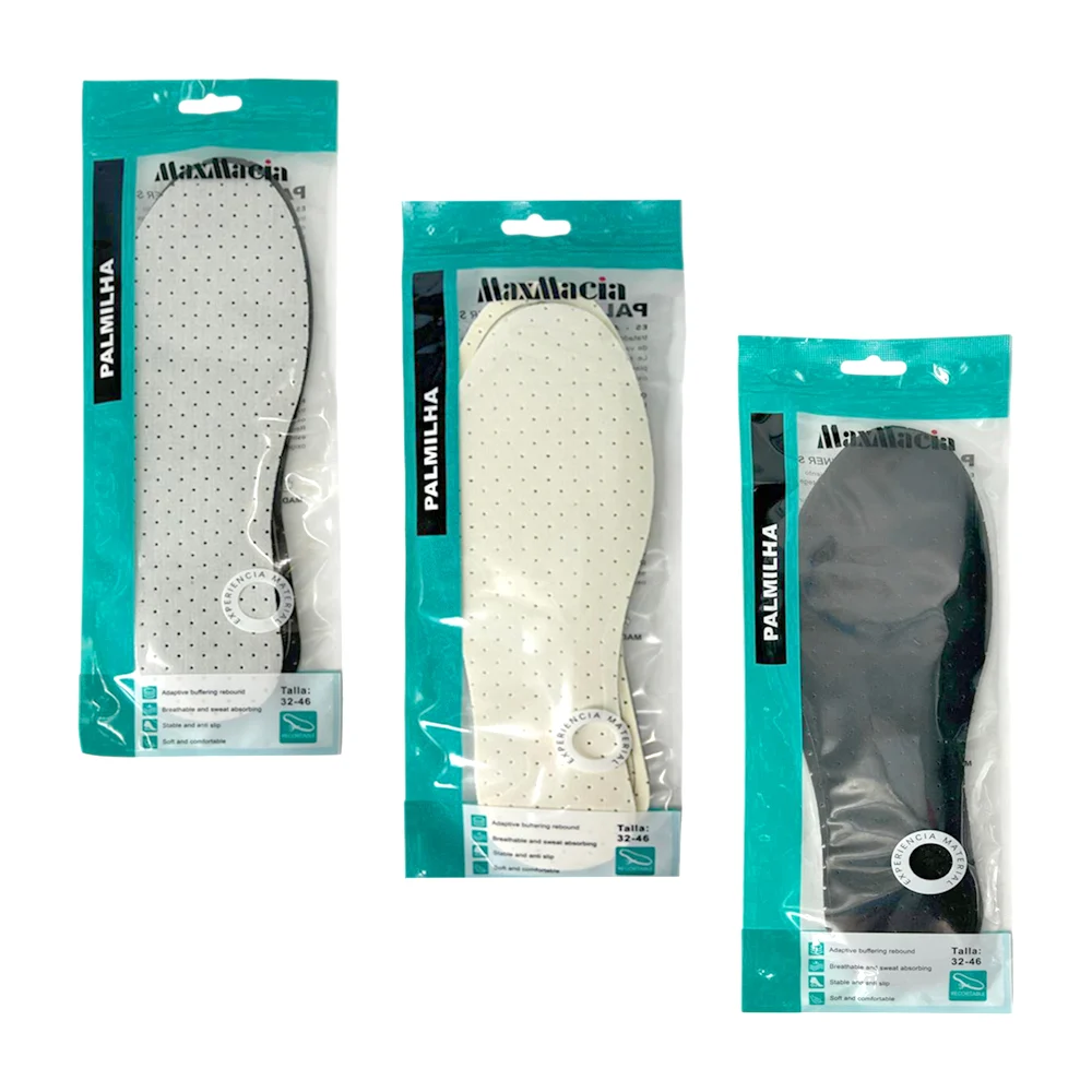 Par plantillas maxmacia de memory foam talla 32-46 para calzado, variedad de colores / palmilha / m31001