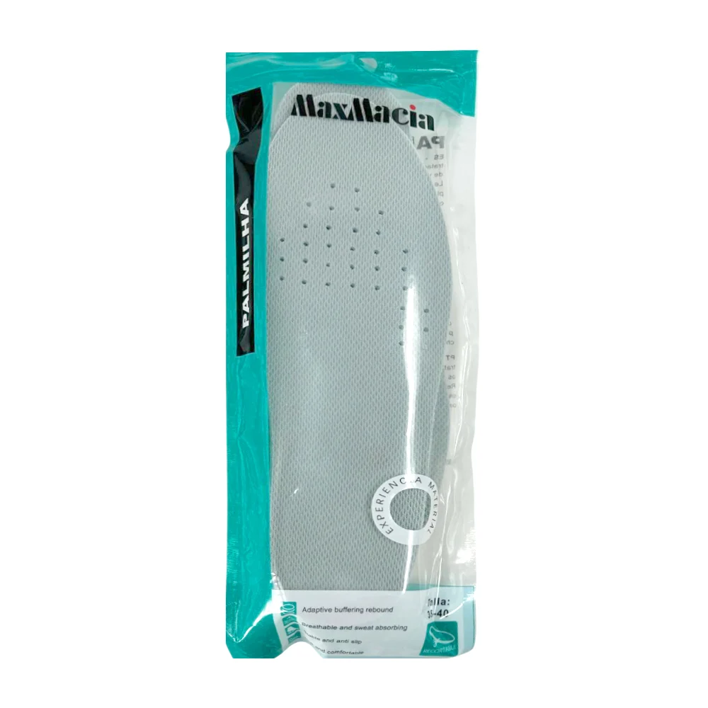 Par plantillas maxmacia de hule con talón alto para calzado talla 35-40 / palmilha / m31064