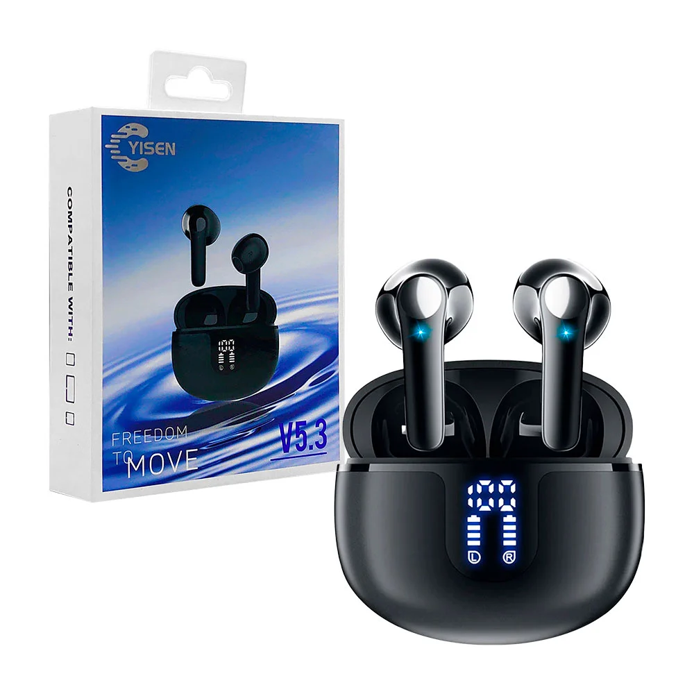 Audífonos inalámbricos bluetooth yisen m84 pro con estuche de carga, variedad de colores / 814417