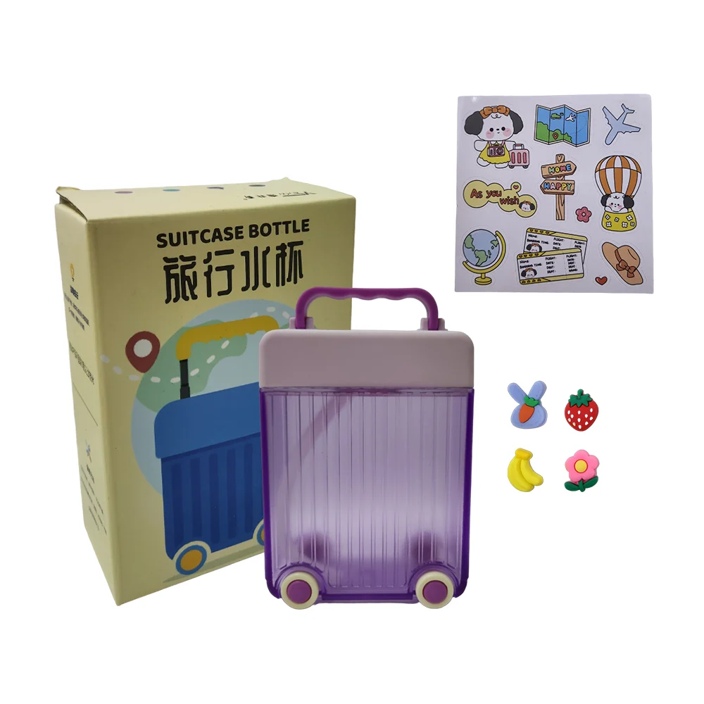 Botella cantimplora en forma de maleta con capacidad para 450ml, variedad de colores / suitcase bottle 23021 / 2302 / zy-cup015