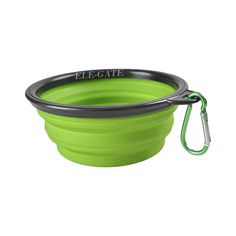 Tazón portátil plegable de silicón co...