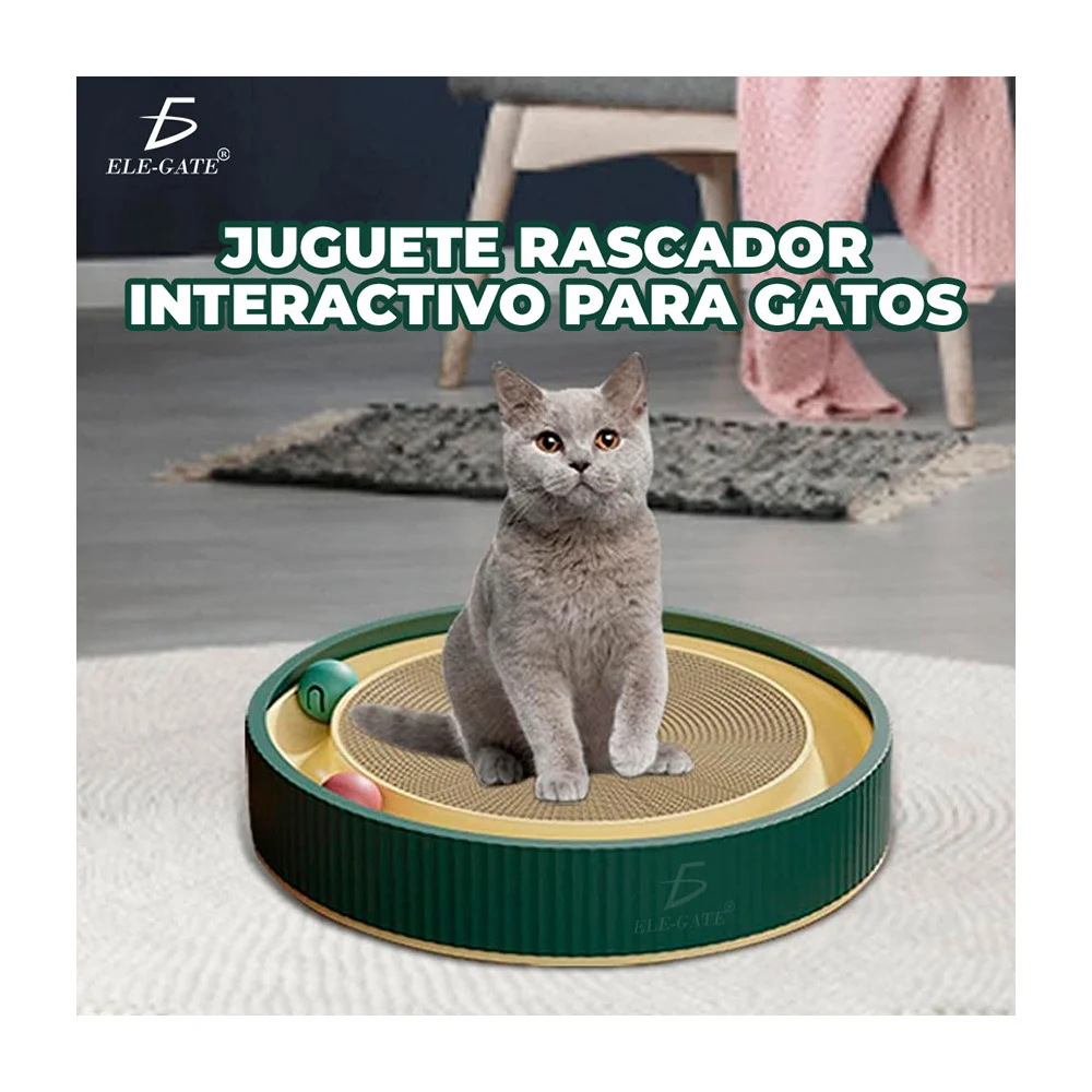Juguete almohadilla interactiva para gatos, variedad de colores