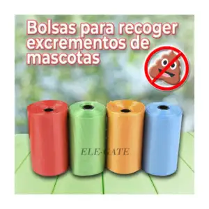 Paquete con 6 rollos bolsita de plástico desechable para recoger hece…