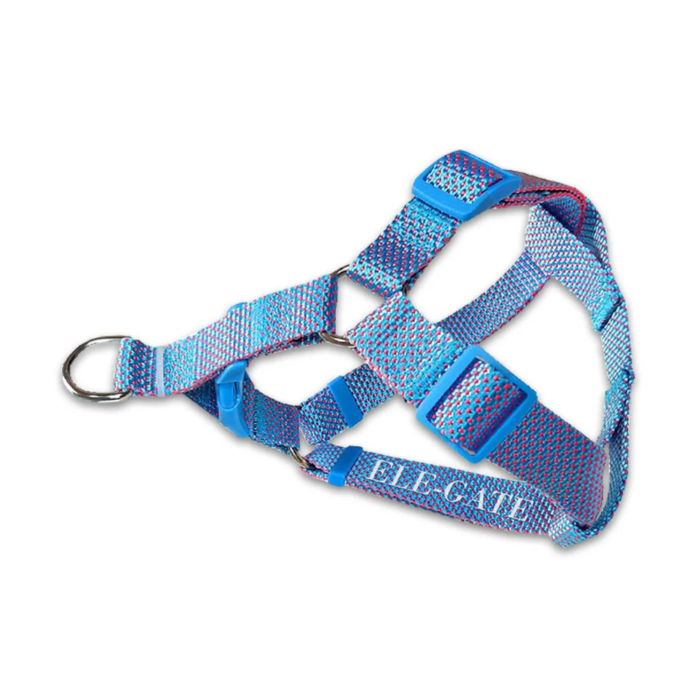 Juego de arnés con correa para mascota tipo trenzado de dos colores reflejantes / mas.25.6