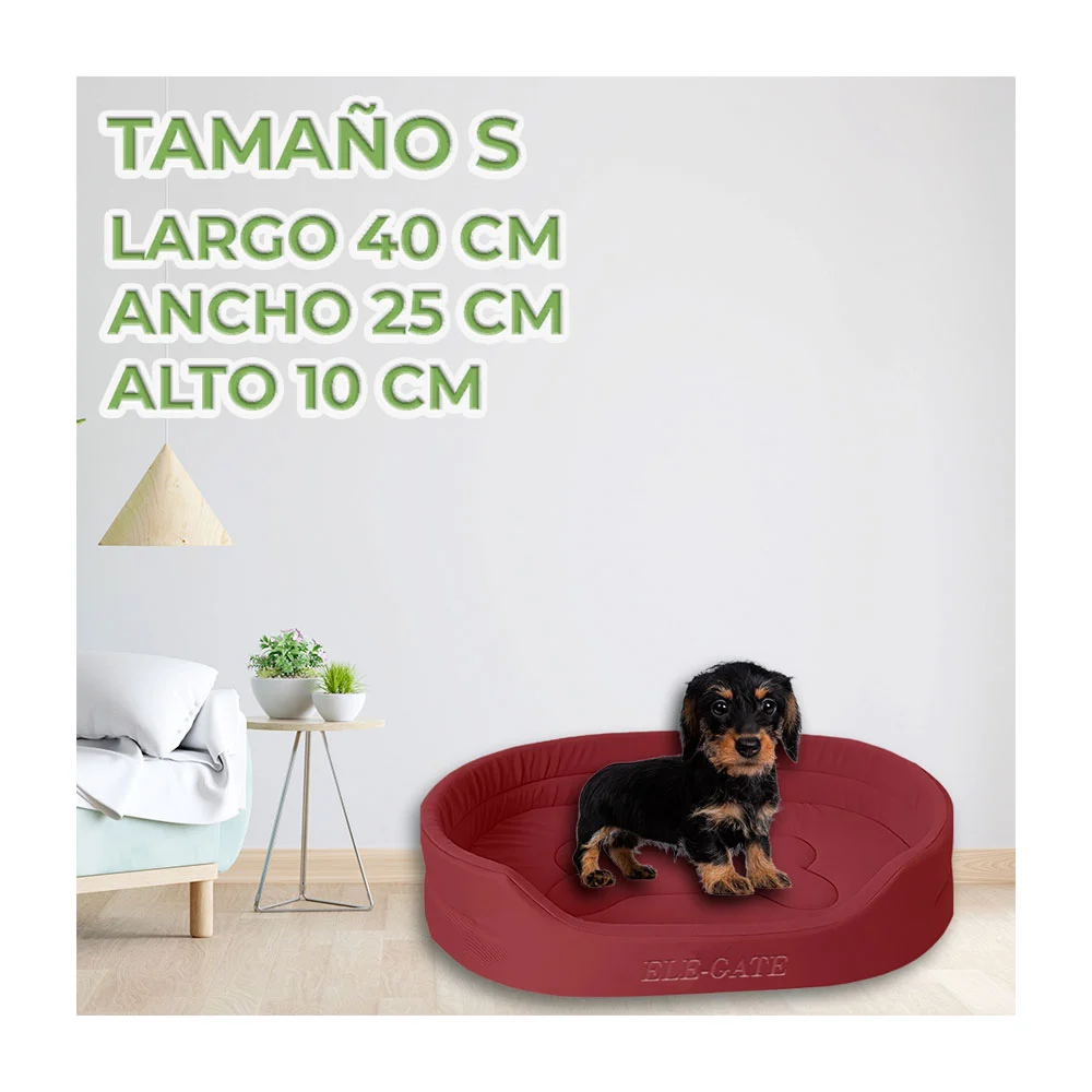 Cama acolchada suave de 50x35x12cm para perro de raza mediana, variedad de colores / mas.36.m