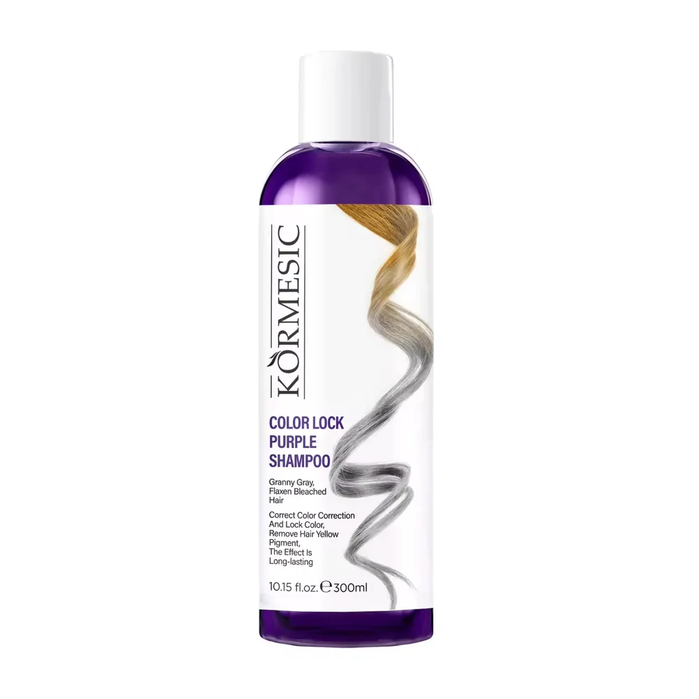 Shampoo púrpura con queratina de 300ml, ideal para cabello decolorado / kormesic / kmc84074